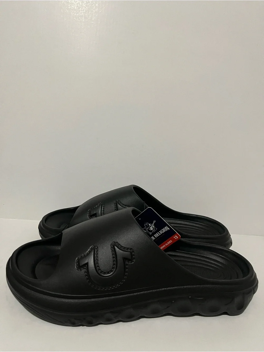 True Religion Tupac Molded Men’s Black Slide Sandals